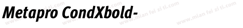 Metapro CondXbold字体转换